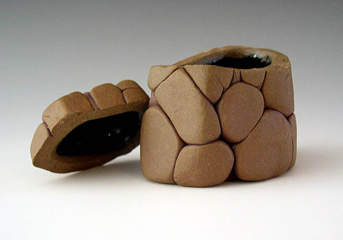 Faux Stone Ceramic Box