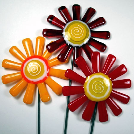 Fused Glass Flowers