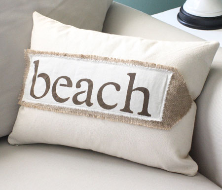 Beach Bar Pillow Cover