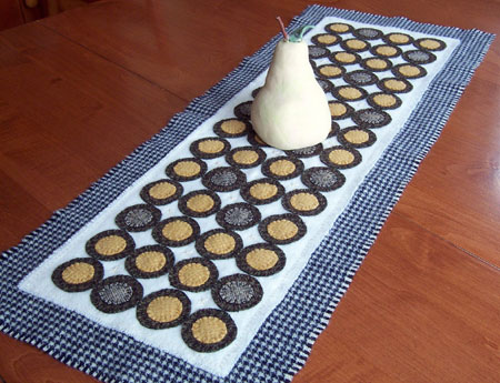 Penny Rug Table Runner