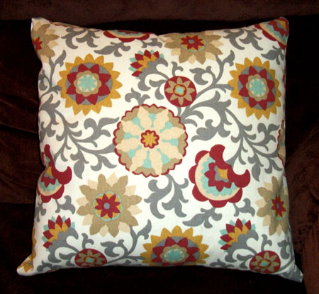 Floral Print Throw Pillowcase