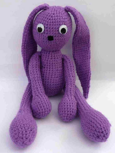 Purple Amigurumi Bunny