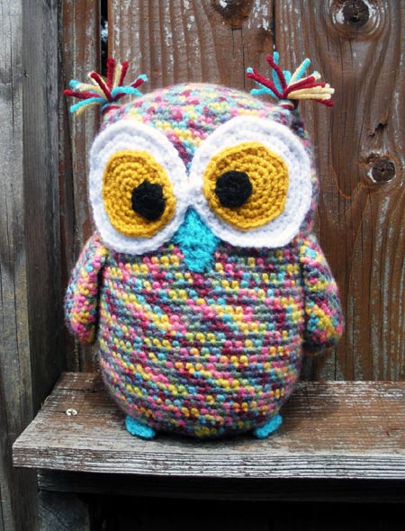 Multi-Color Crochet Owl Plushie