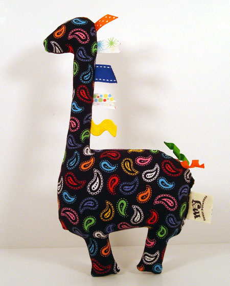 Stuffed Paisley Giraffe Plushie