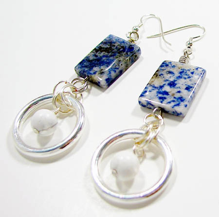 Sodalite Bead Earrings