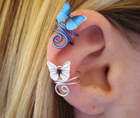 Butterfly Ear Cuffs