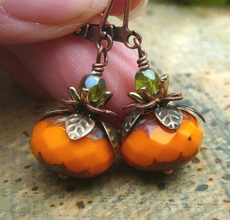 Pumpkin Earrings