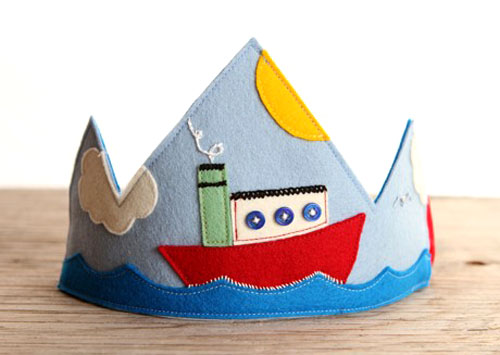 Tugboat Applique Crown