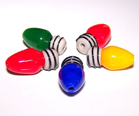 Lampwork Christmas Light Beads