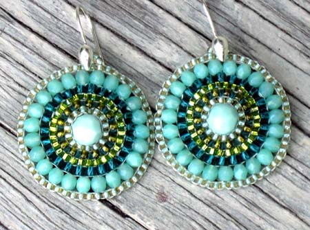 Mint Julip Doily Earrings