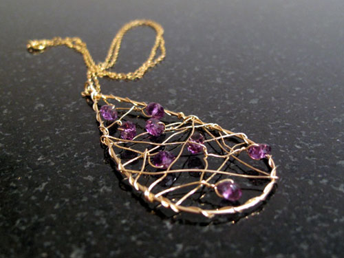 Amethyst Dreamcatcher Necklace