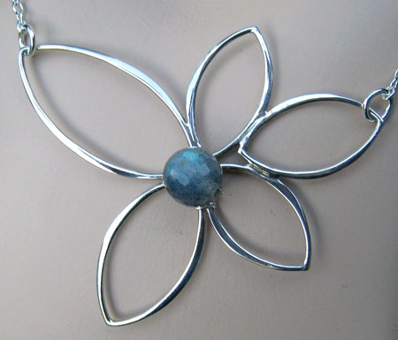Silver Lotus Pendant