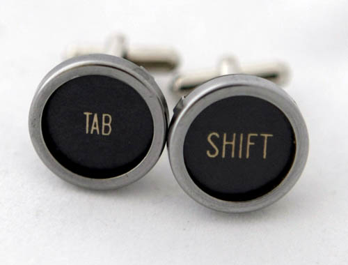 Typewriter Keys Cufflinks