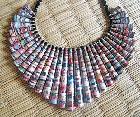 Paper Bead Necklace