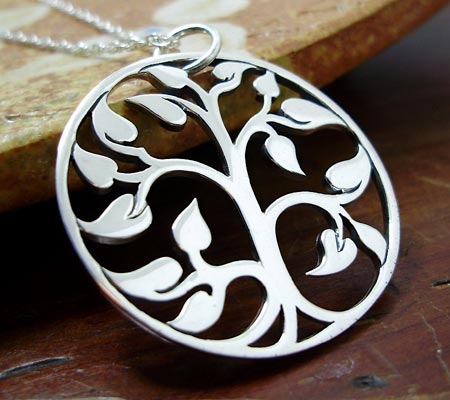 Sterling Silver Tree Pendant