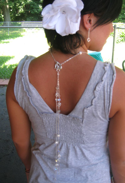 Swarovski Back Necklace