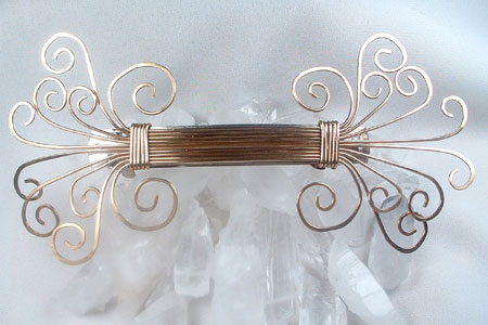 Goldtone Brass Wire Work Barrette