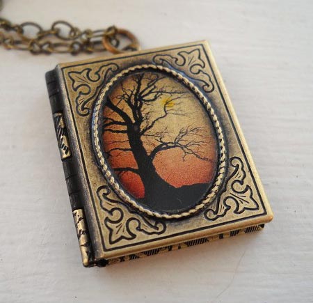 Book Locket Pendant