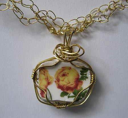 Broken China Pendant