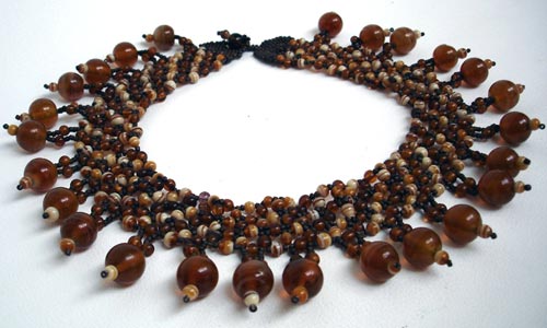 Brown Bead Choker