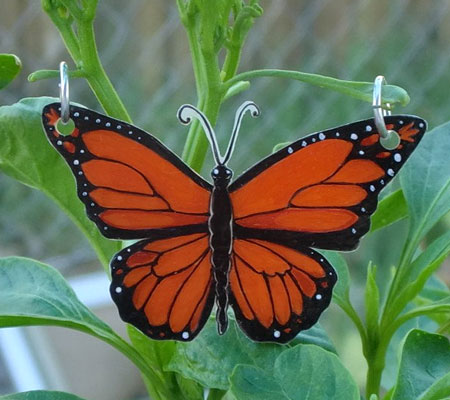 Monarch Butterfly Charm Pendant