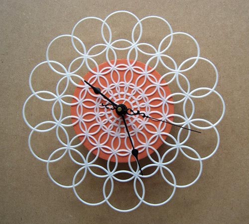 Retro Doily Clock