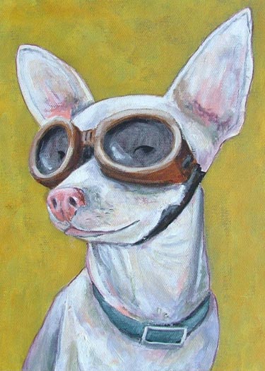 Chihuahua Portrait Painting Print