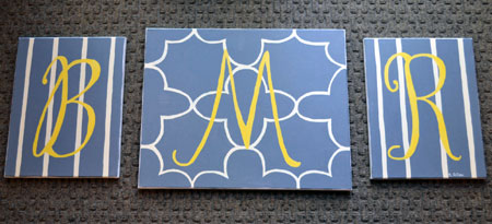 Custom Monogram Wall Art