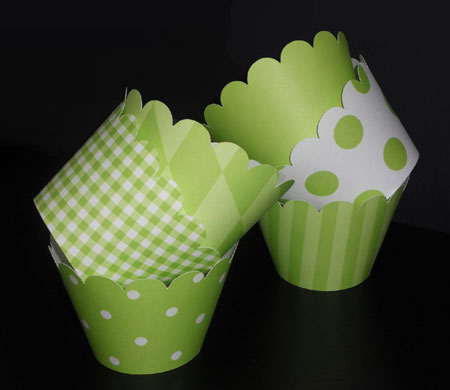 Lime Green Cupcake Wrappers