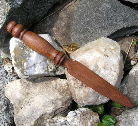 Hand Turner Wood Letter Opener