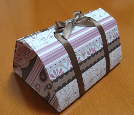 Origami Folded Gift Boxes