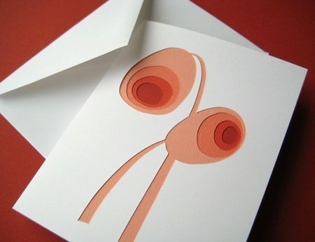 Papercut Poppies Card