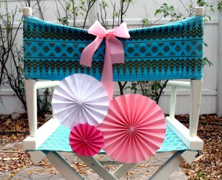 Pinwheel Chair Back Decoration