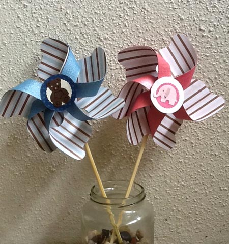 Paper Pin Wheel Decorations