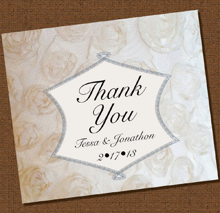 Custom Wedding Thank You Cards