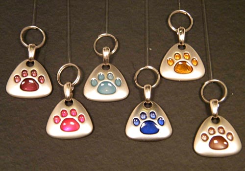 Paw Print Dog Tags