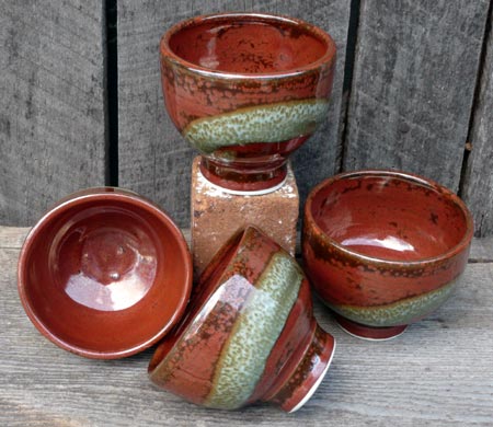 Hand-Thrown Porcelain Dessert Bowls