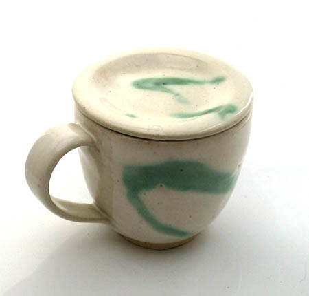 Hand Thrown Mug With Saucer Lid