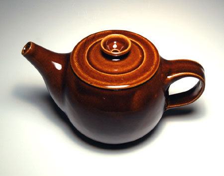 Tenmoku Glazed Stoneware Tea Pot