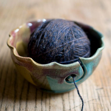 Weighted Stoneware Yarn Bowl