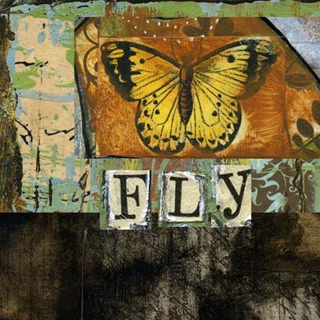 Mixed-Media Butterfly Collage