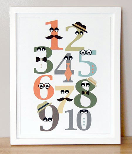 Mister Numbers Giclee Print