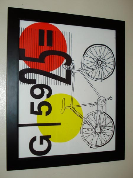 Hand Pulled Bicycle Screen Print