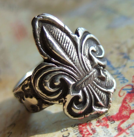 Silver Fleur De Lis Ring