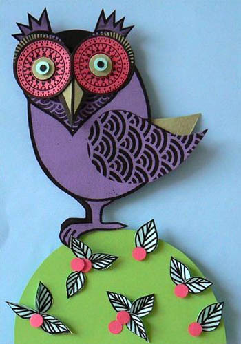 Paper Owl Sculpture