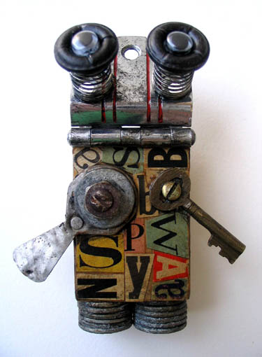 Found Object Robot Assemblage