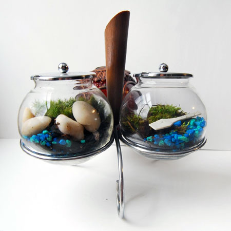 Vintage Relish Dish Terrarium