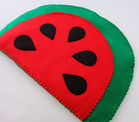 Eco-Friendly Felt Watermelon Kindle eReader Case