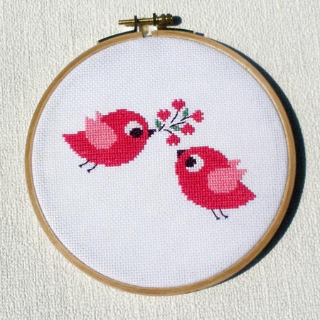 Two Birds Cross-Stitch