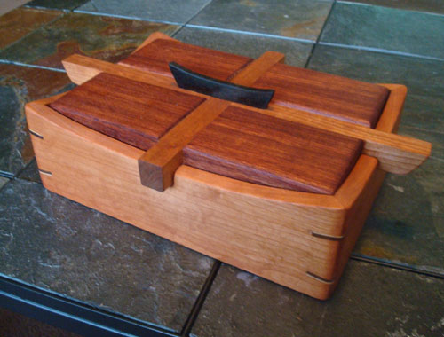 Handmade Cherry & Bubinga Keepsake Box